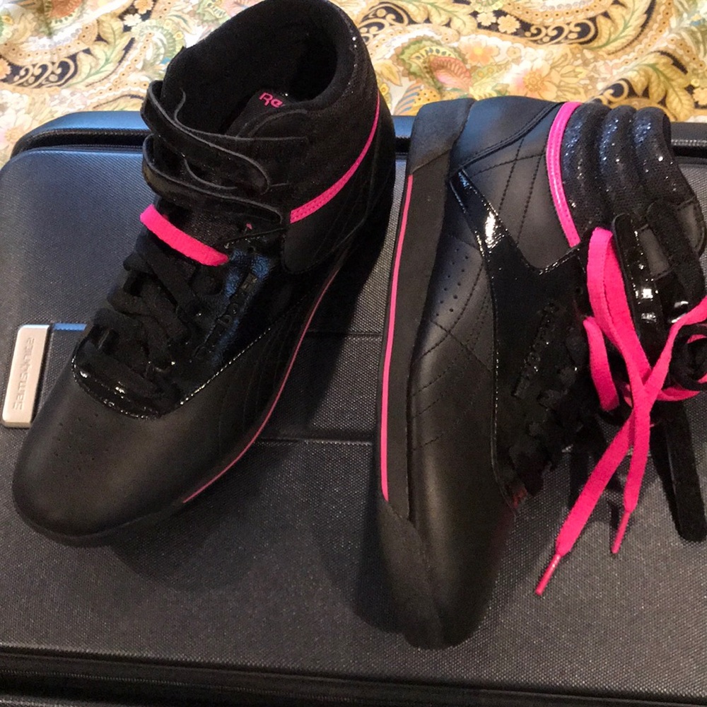 Never worn, Reebok Freestyle Hi Sparkle Sneaker